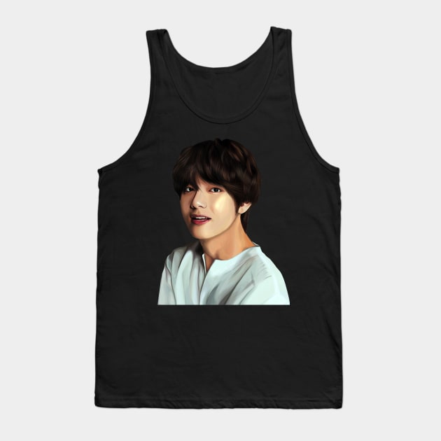 Taehyung BTS Tank Top by OTAKUDANG